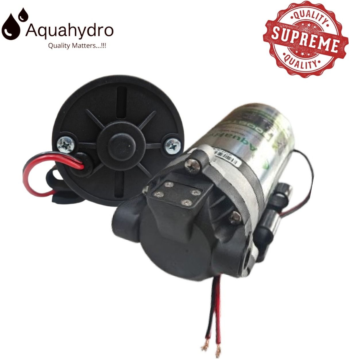 aquahydro RO Booster Pump Motor 100 GPD Heavy Duty Diaphragm Motor, 100% Copper Winding Solid Filter Cartridge-picture-17