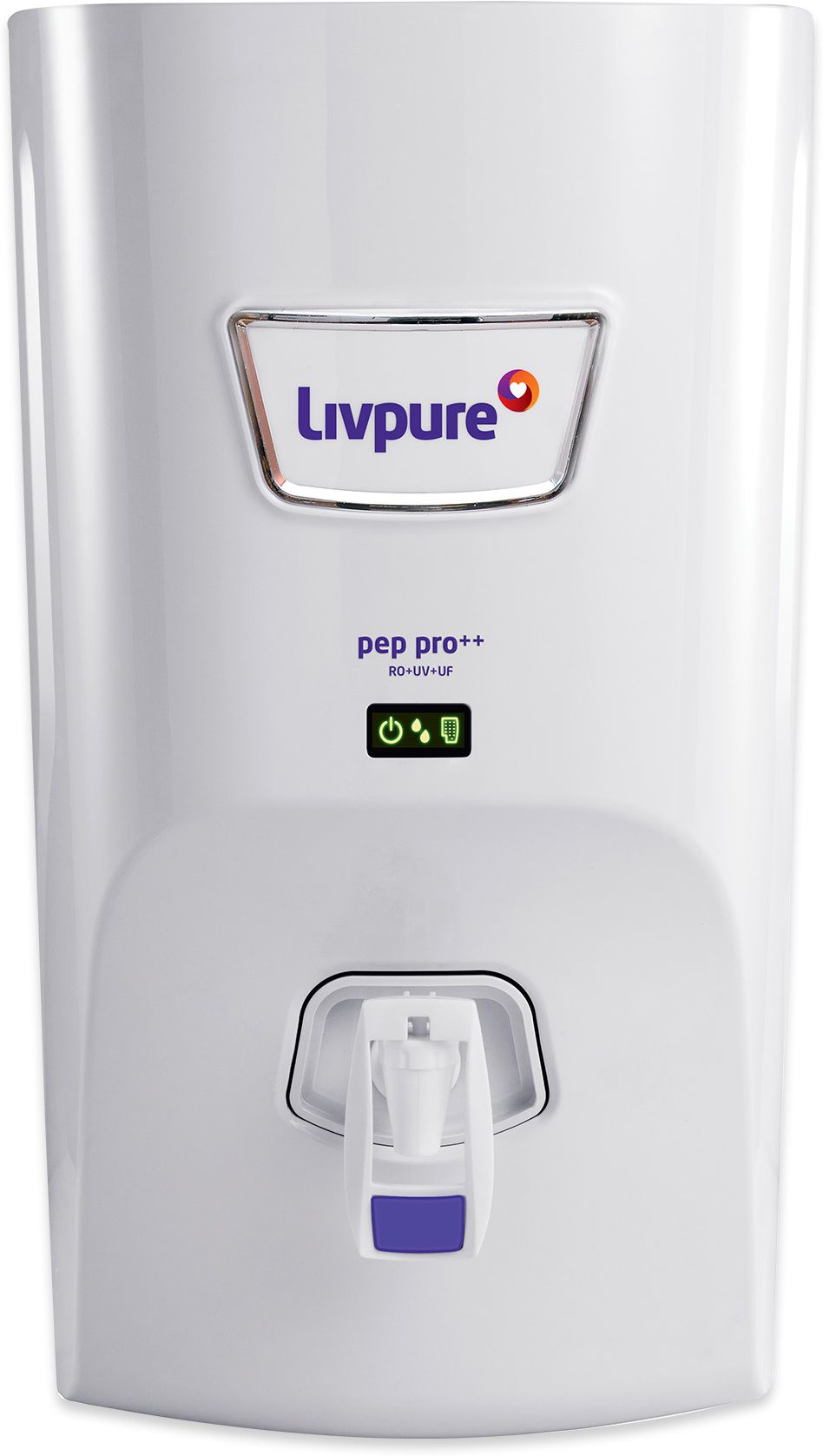 LIV-PEP-PRO-PLUS+ 7 L RO + UV + UF Water Purifier Suitable for all - Borewell, Tanker, Municipality Water