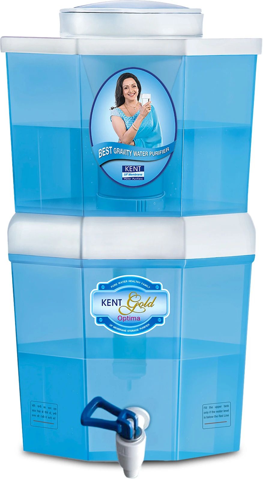 kent Gold Optima (11016) 10 L Gravity Based + UF Water Purifier-picture-43