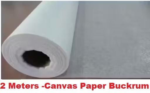 rml 2 Meters - Canvas Paper for Stitching 100% Cotton Fusible Buckram Water Soluble Batting-picture-11