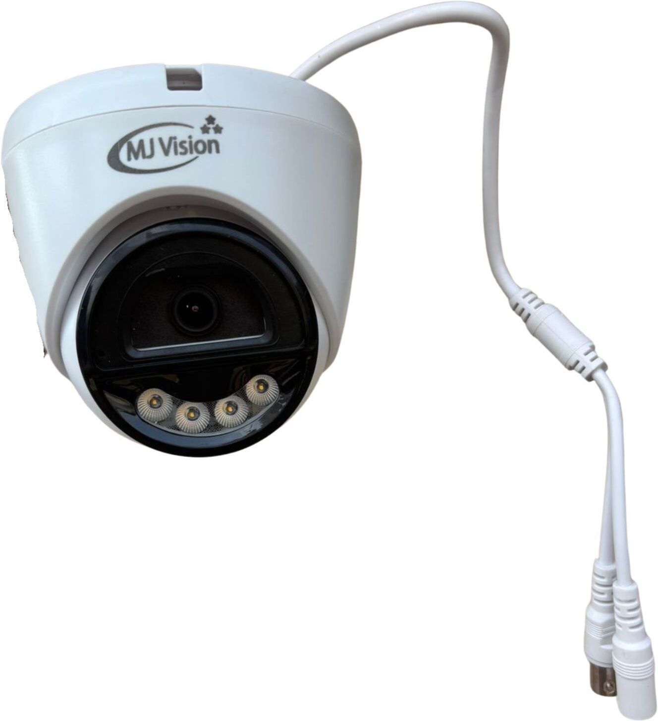 Nema MJ Vision 3.4MP Dome Camera with Mic (3.6mm Lens) 3.4 MP HD Webcam with Built-In Microphone with Night Vision Ethernet Connectivity-image-1