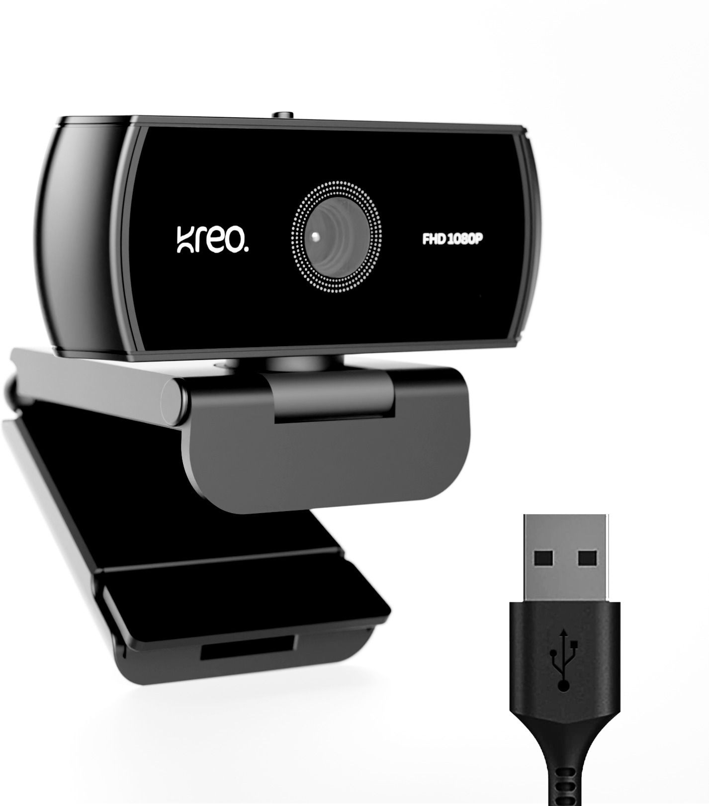 Kreo Owl Lite Webcam Full HD 1080p at 30FPS, Autofocus, Built-in Privacy Shutter 2 HD Webcam with Built-In Microphone USB Connectivity-image-39