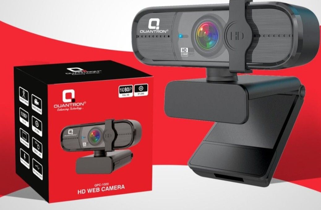 Quantron QPC -1020 HD WEB CAMERA TRUE 1080P WIDE ANGLELENS, 1080 MP HD Webcam with Built-In Microphone with Night Vision USB Connectivity-image-45