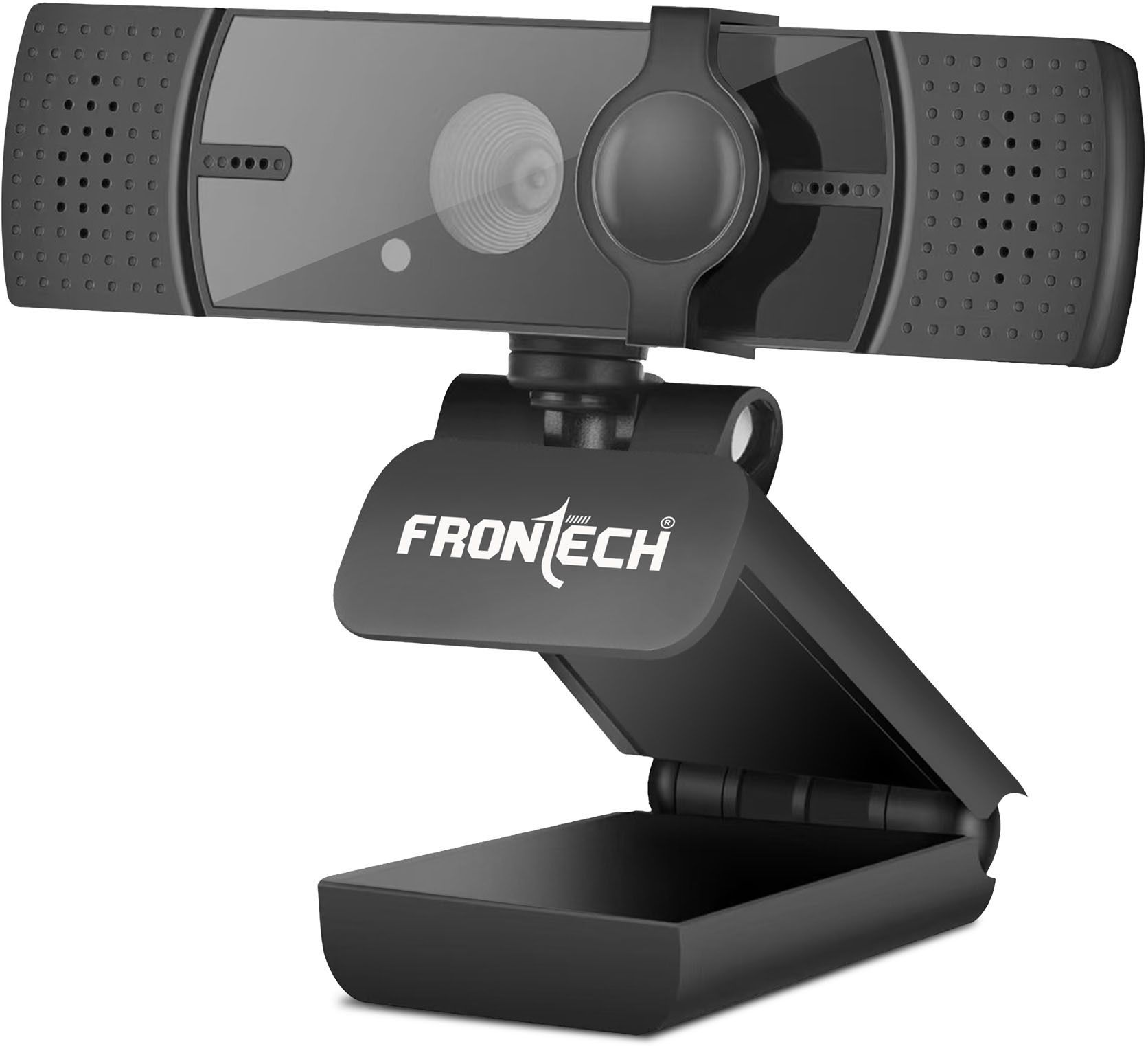 Frontech E-CAM 4K Ultra HD | 2160P 30FPS | 90° Wide Angle | Privacy Lens Cover | 2160 HD Webcam with Built-In Microphone with Night Vision USB Connectivity