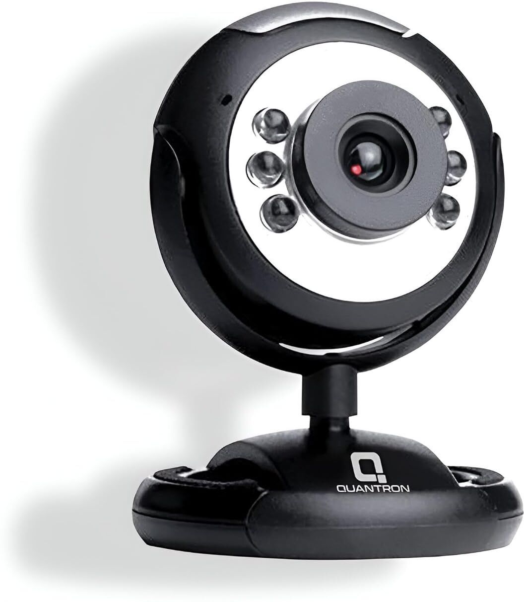 Quantron QPC-1010,6 LED Night Vision Webcam Plug & Play Camera 480 Webcam with Built-In Microphone with Night Vision USB Connectivity-image-16