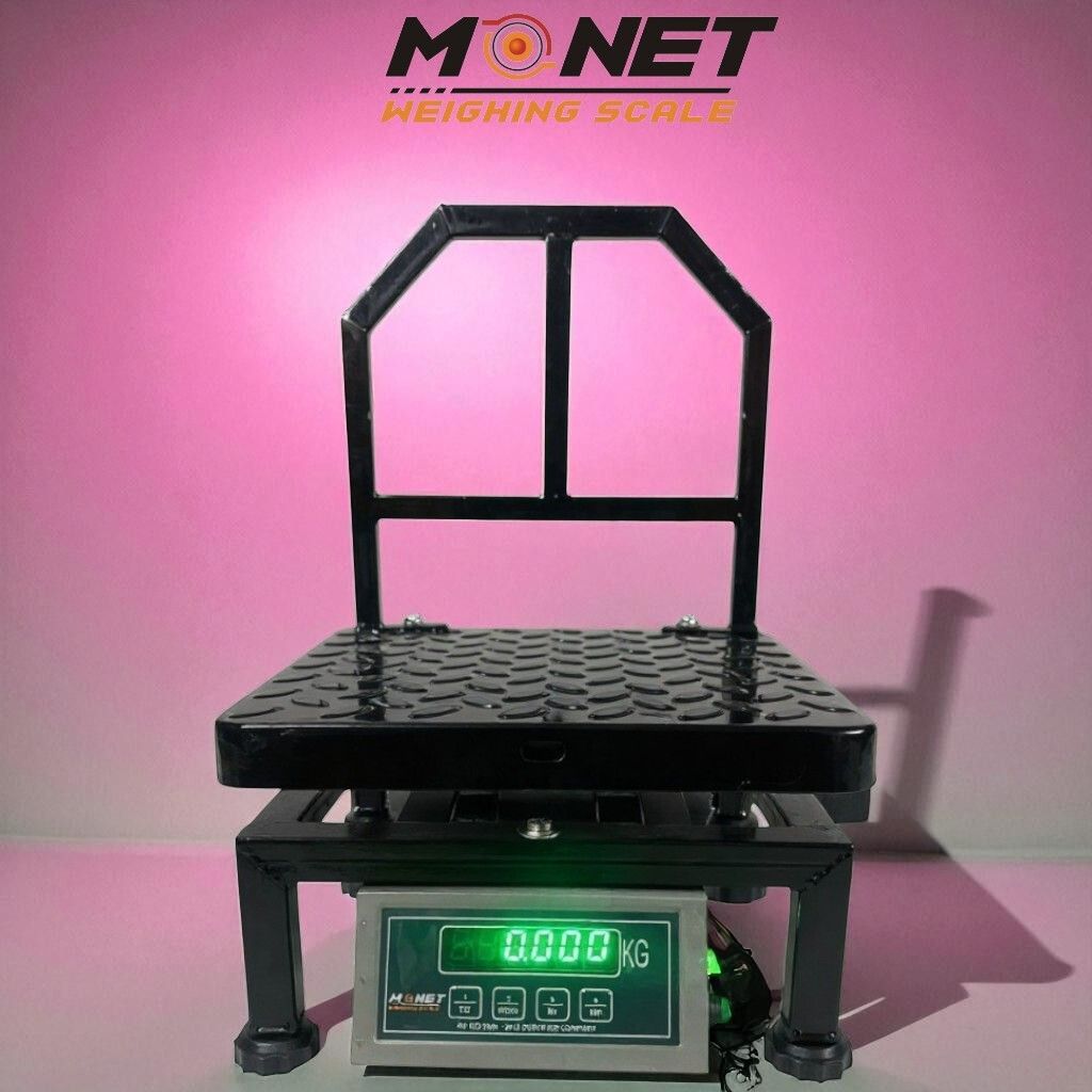 monet 200kg ; 300*300mm ; High Precision ; Heavy Duty ; 2 Days Battery Backup Weighing Scale-image-44