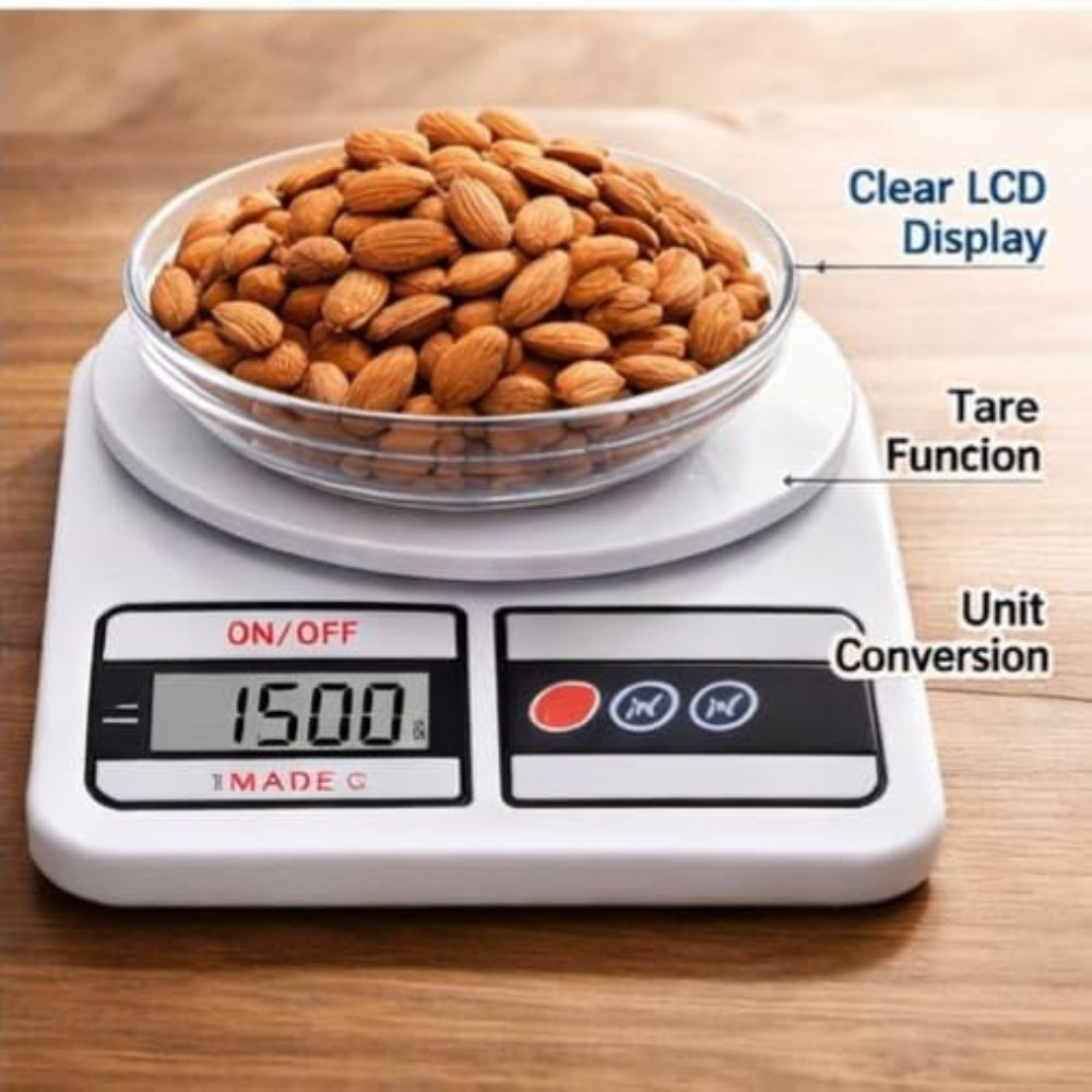 Comfortinglives Electronic Kitchen Weighing Scale 10 Kg with High Precision Sensor Weighing Scale-image-43