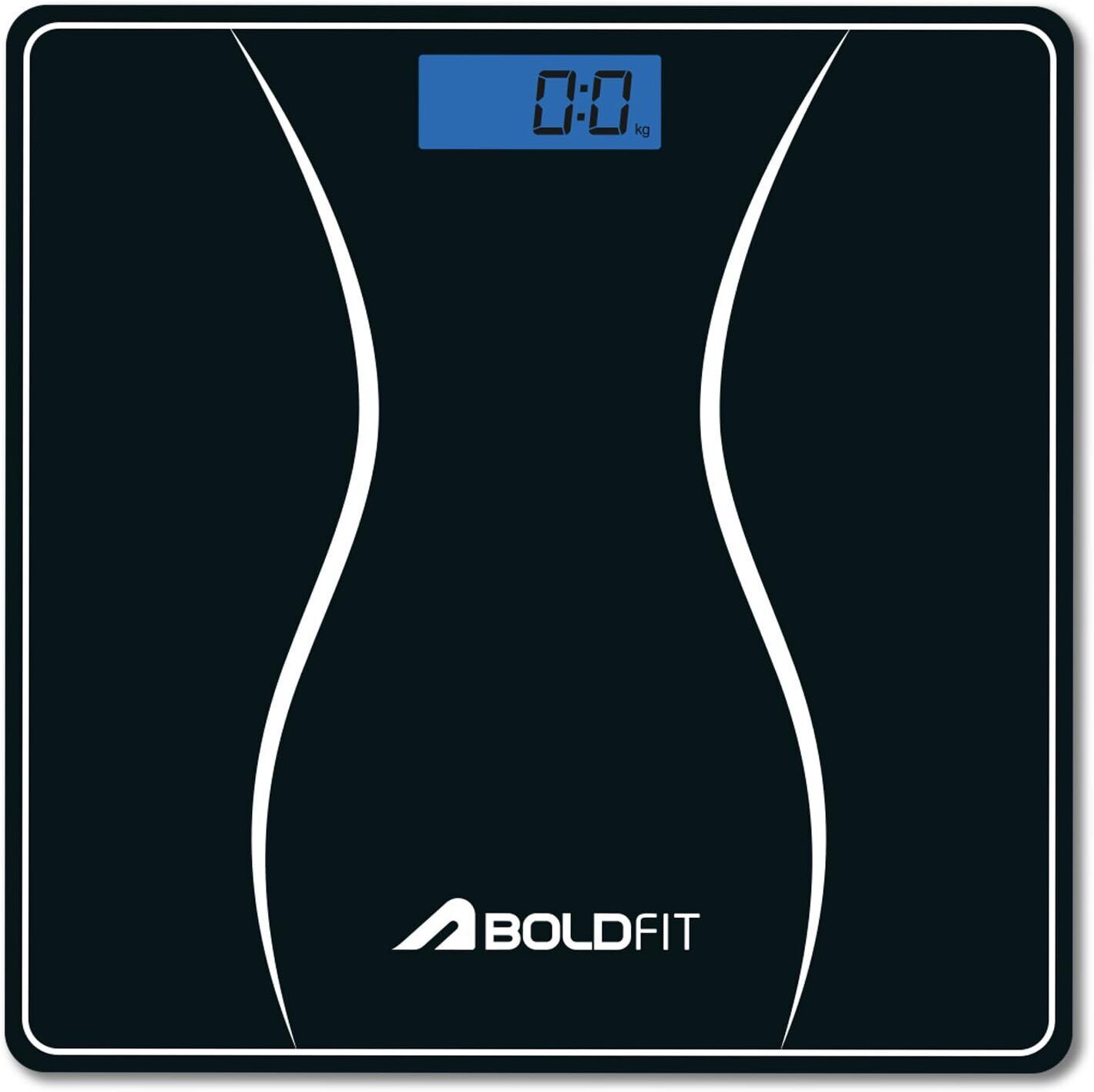 BOLDFIT Weighing Machine Digital Weighing Scale 180kg Weight for Human 3 Year Warranty Weighing Scale