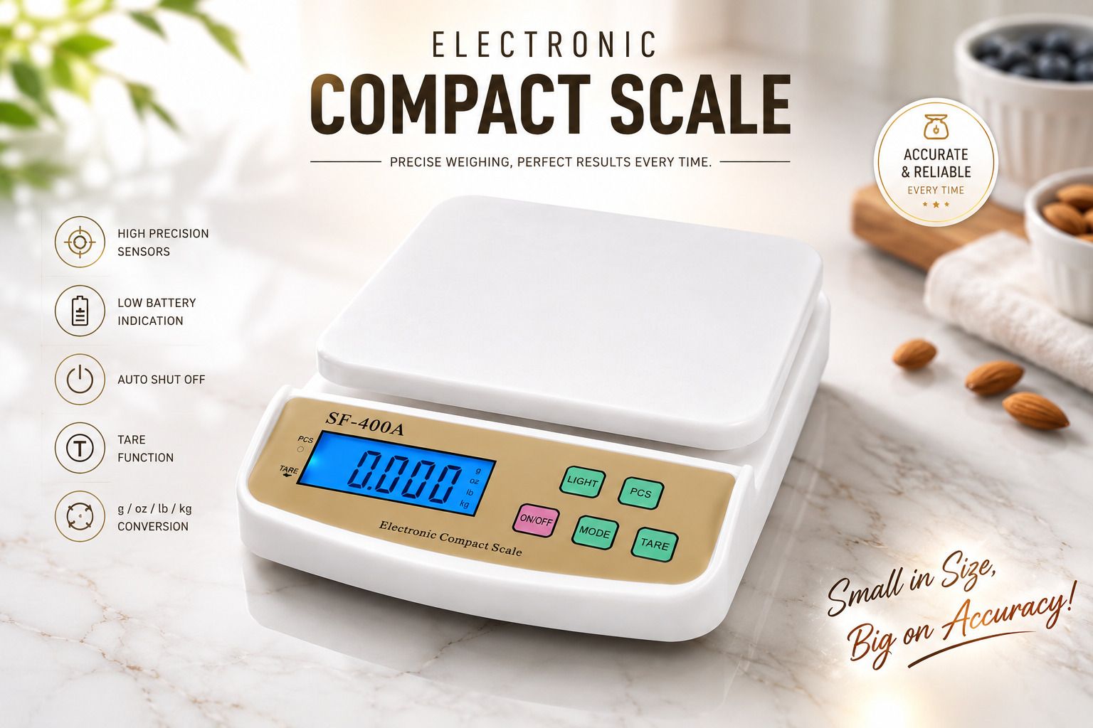Roy Creation Electronic Compact Scale (SF-400A) Weighing Scale-image-10