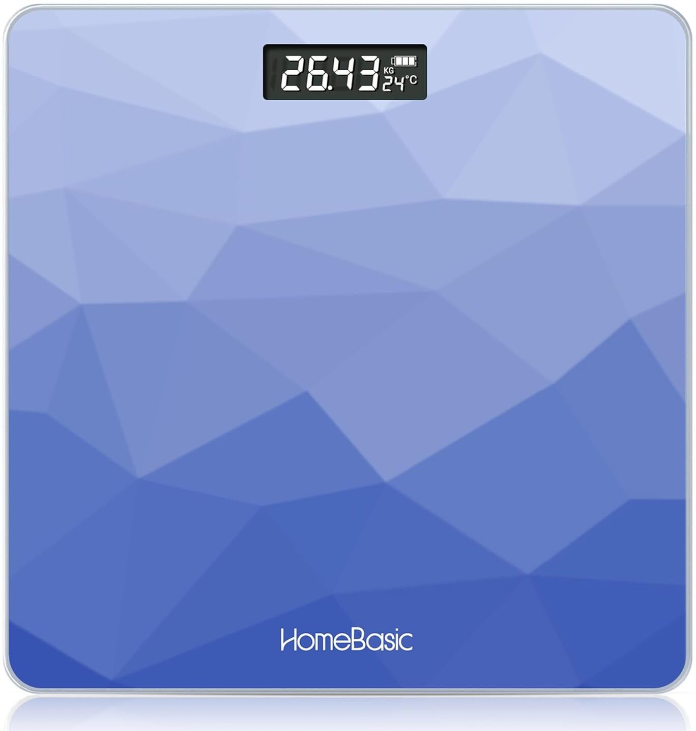 HOMEBASIC Digital Body Weight Machine with LCD Display & 180kg Capacity, Auto On/Off Weighing Scale