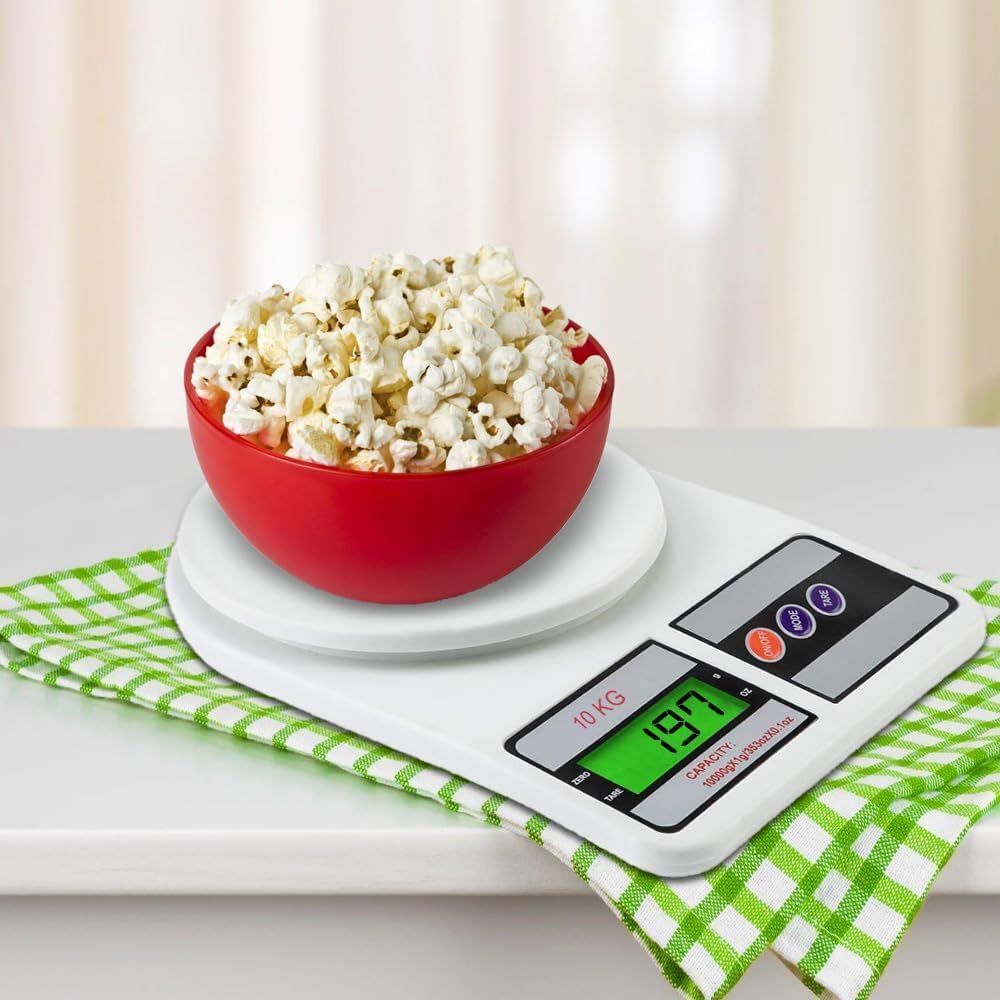 Comfortinglives Battery Operated Kitchen Scale 10 Kg with Easy Read LCD Display Weighing Scale-image-17