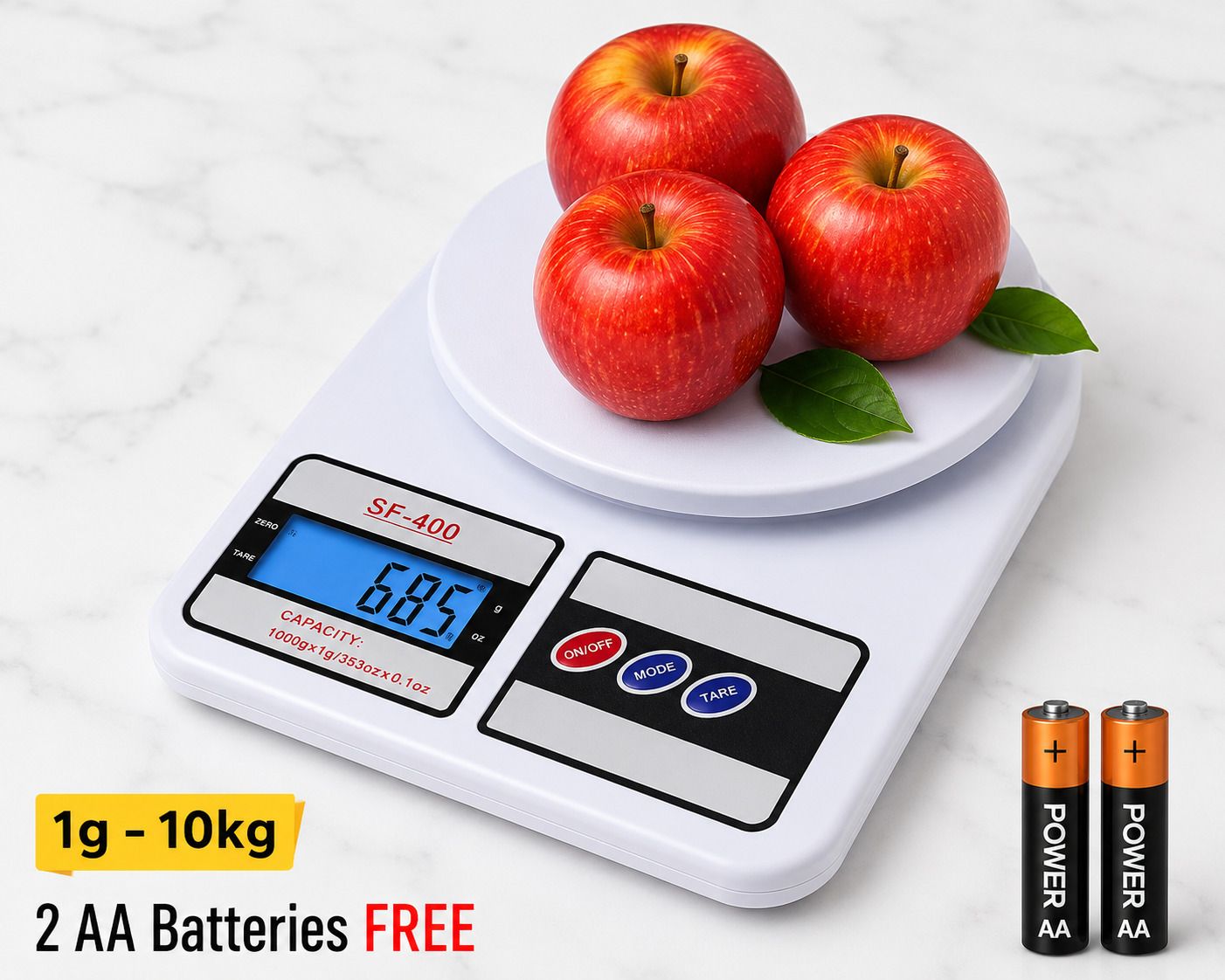 stucker Digital Kitchen Weighing Scale (2 x AAA Batteries Included) Weighing Scale-image-34