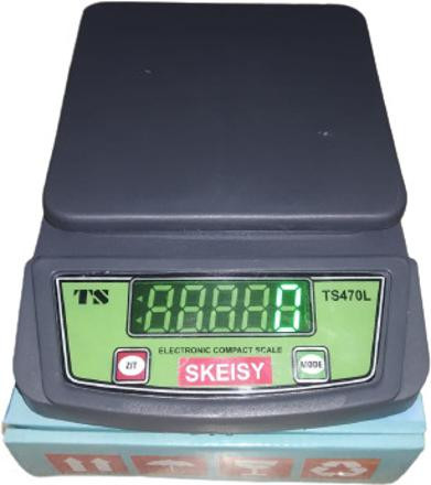 Skeisy NEW MINI TS-470-L WEIGHING MACHINE AND RECHARGEABLE BATTERY Weighing Scale image 1