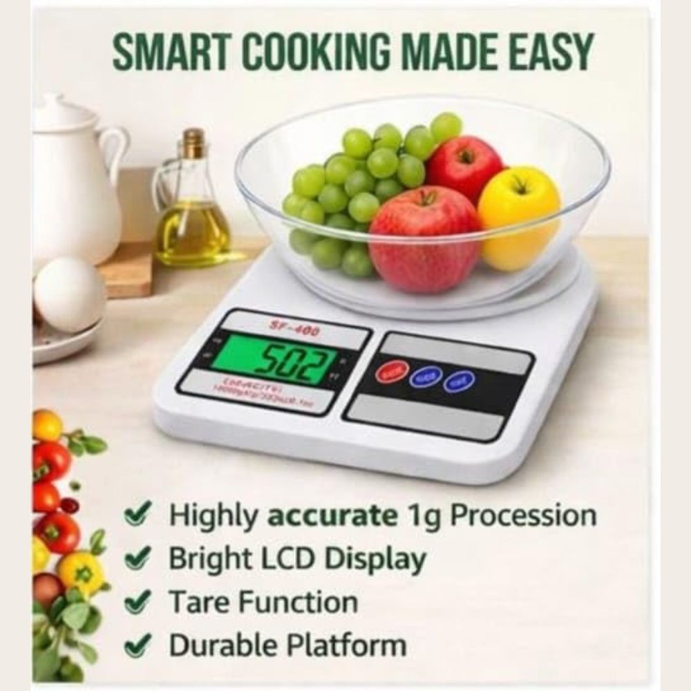 Comfortinglives Weight Measurement Machine 10 Kg Digital for Kitchen and Shop Use Weighing Scale-image-10