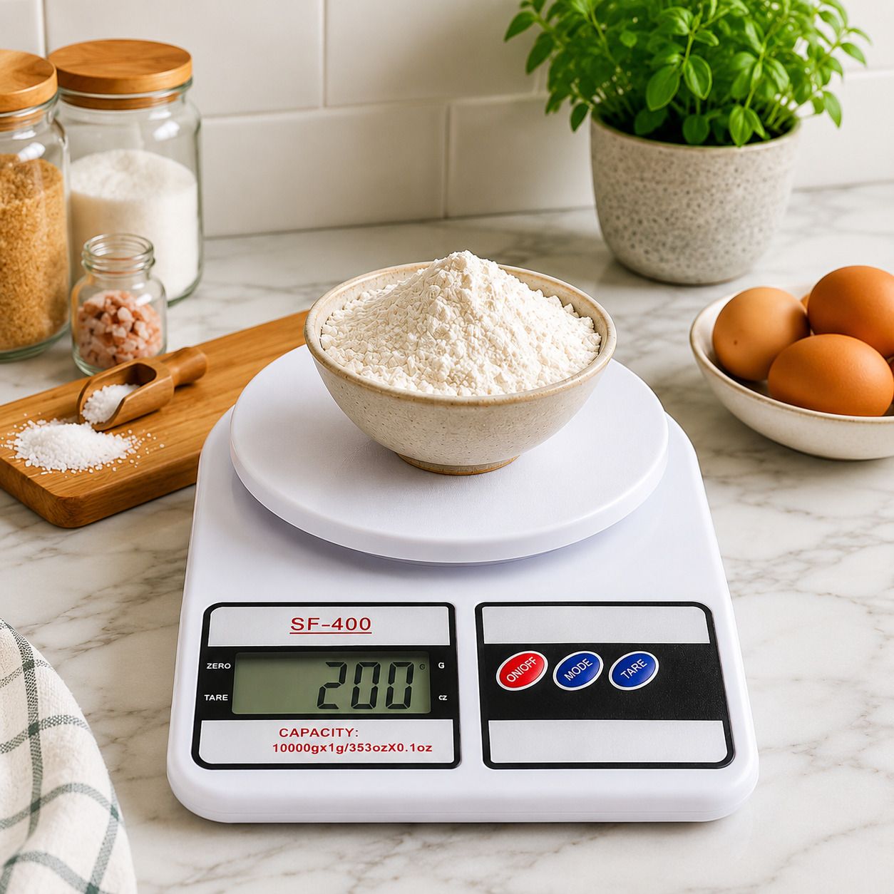 hollybasel Multipurpose Digital Food Weighing Scale | SF-400 Kitchen Weight Machine Weighing Scale-image-27