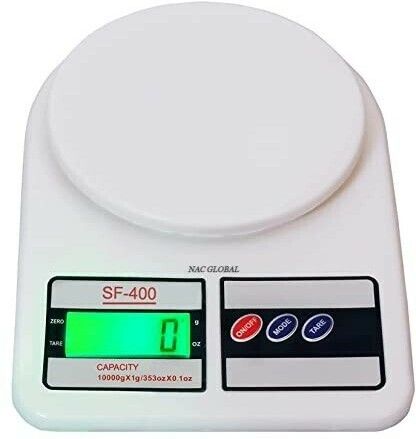 NAC GLOBAL: IT'S EXACTLY WHAT YOU NEED Kitchen Weighing Scale 10kg with White Color for General Grocery Stores Weighing Scale-image-10