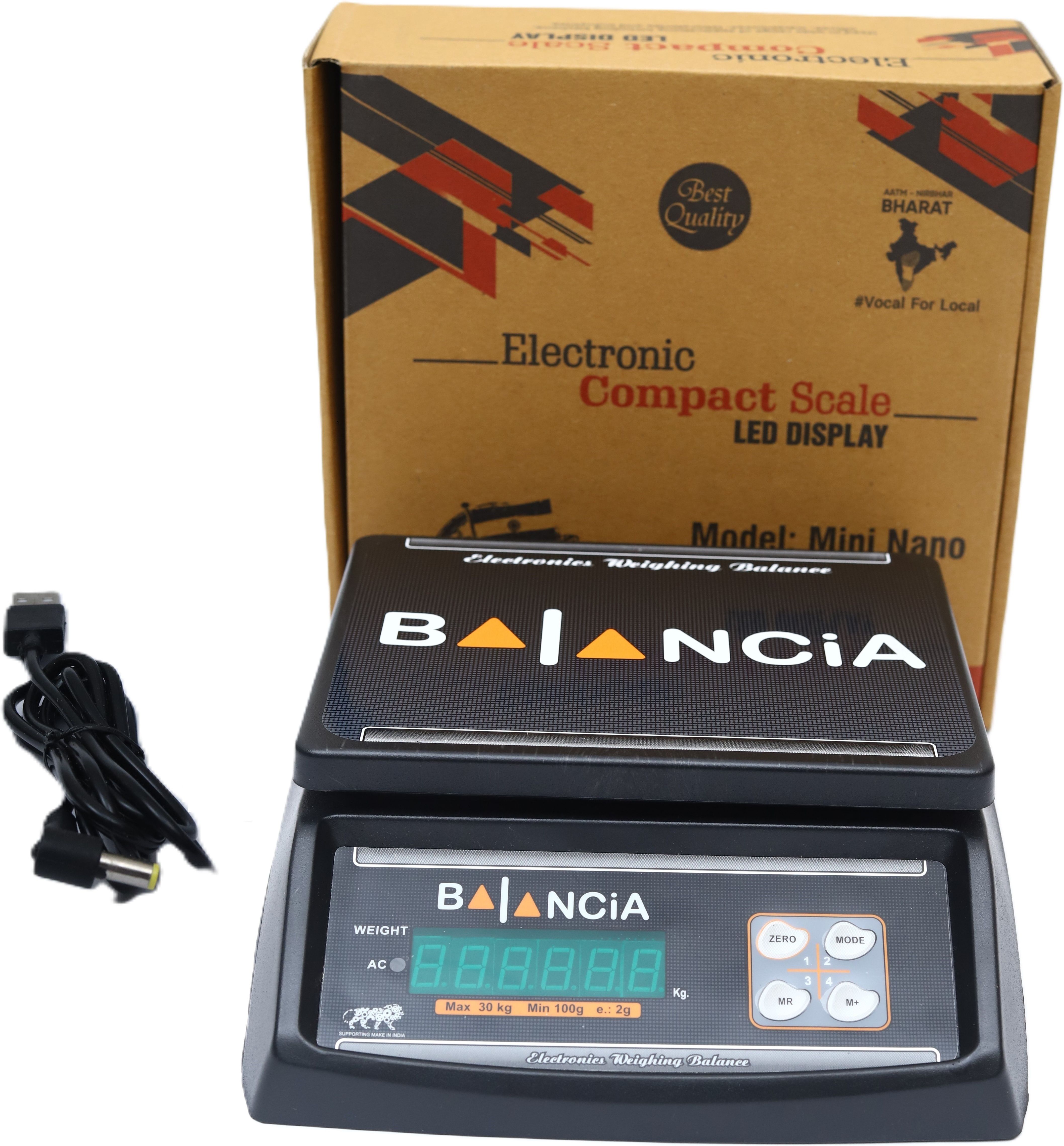 Yuvex 30kgX1g weight machine inbuilt battery 4V Double Display Weighing Scale-image-35