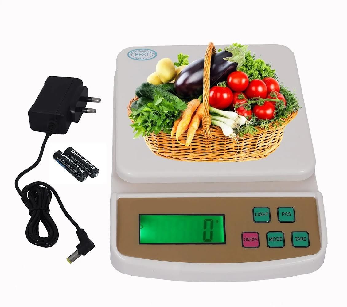 NIVAYO 10Kg Weight Machine with Fast Response Sensor With Power Adaptor for Shop, Home Weighing Scale-image-21