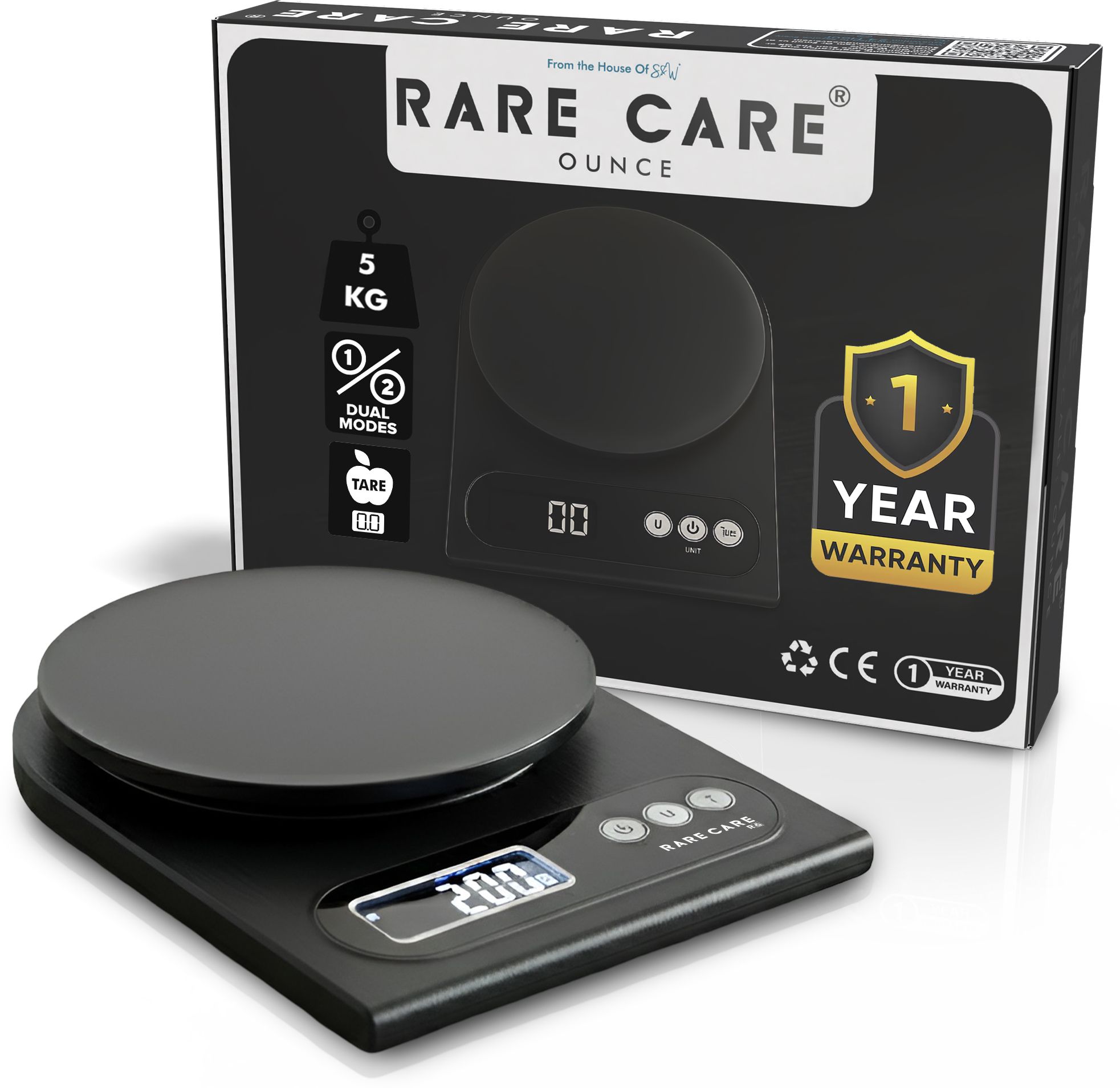 Rärecäre Digital Kitchen Weighing Scale 5 kg for Baking, Cooking, 1 Year Warranty Weighing Scale-picture-12