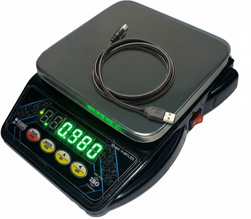 10kg Capacity Digital Weighing Scale, Rechargeable, Steel Top for Home & Kitchen Balance Scale-image-46