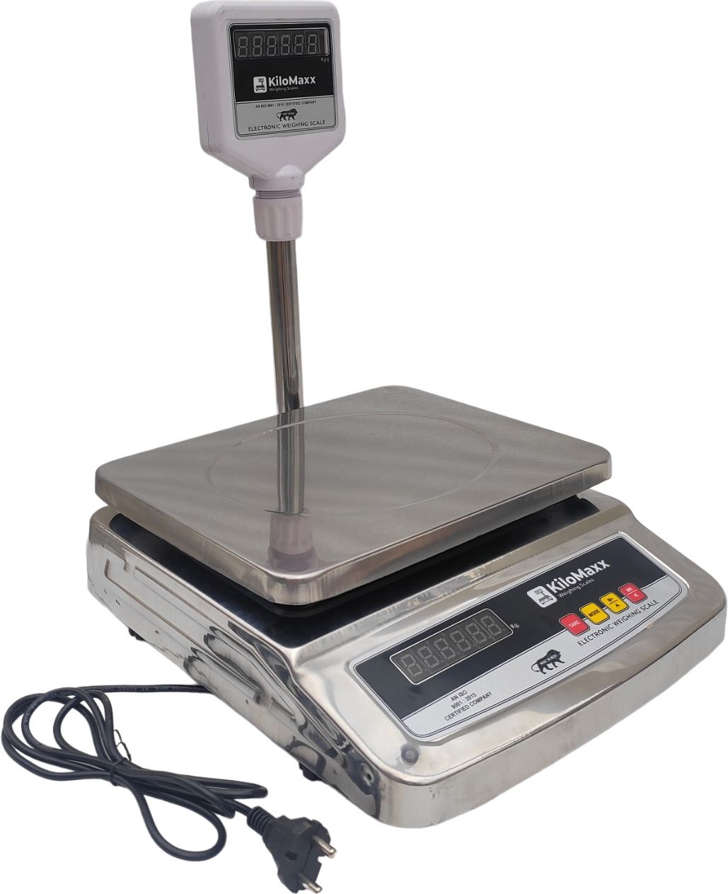 KiloMaxx KM-04, 30Kg With Pole Display For Shop Kirana Stores Industrial Uses (10*12") Weighing Scale-picture-27