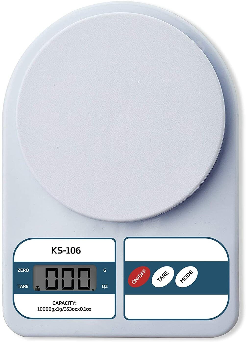 manish Weighing Scale | Weight Machine With Back light LCD Display | White |10 kg Weighing Scale image 1