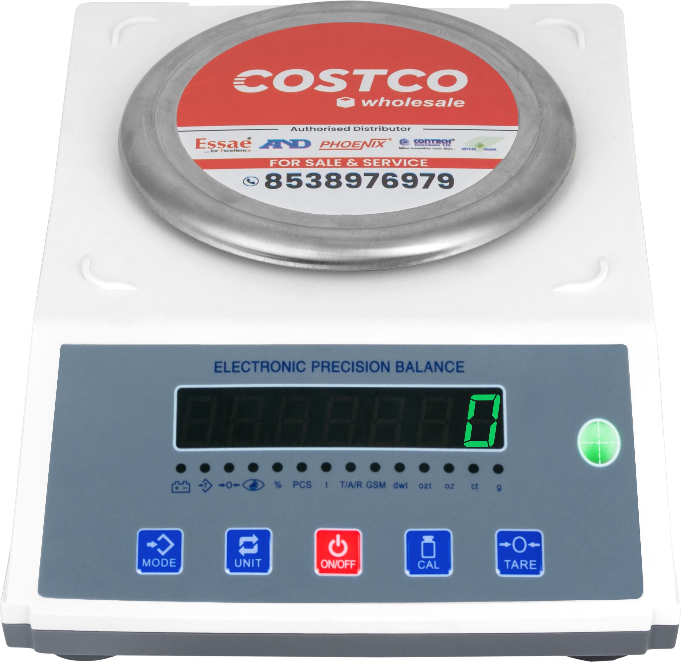 Costco MEGA E-620 FOR Jewellery Capacity 620 g | Accuracy 10 mg | Front & Rear Display Weighing Scale-image-4