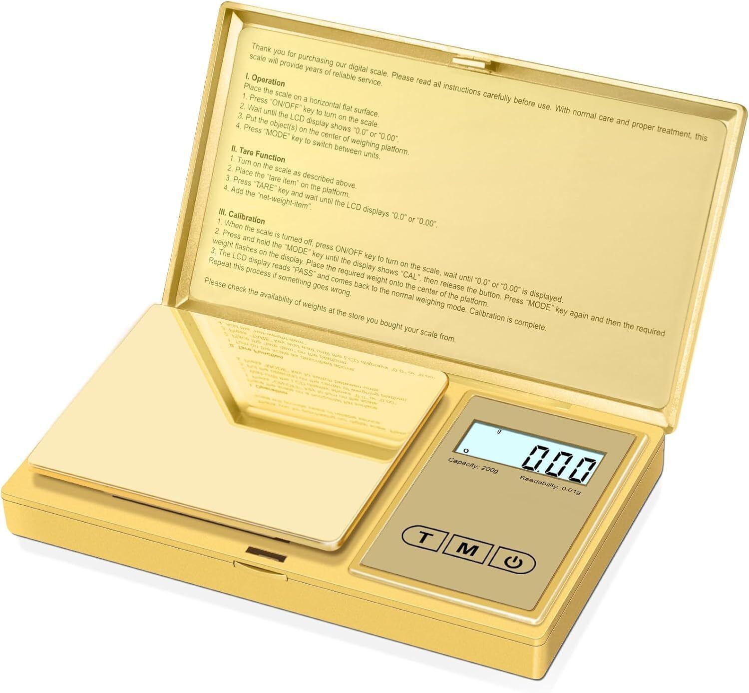 CASON Digital Pocket Scale for Gold Jewellery,Mini Weighing Machine with 0.01G to 200G Weighing Scale-image-4
