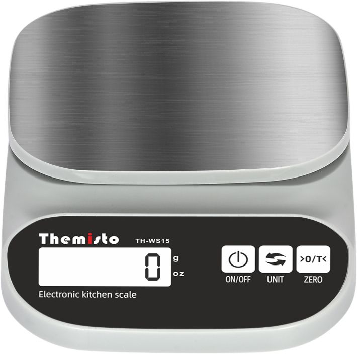 tHemiStO TH-WS15 Stainless Steel (10kg) Kitchen Weighing Scale-image-42