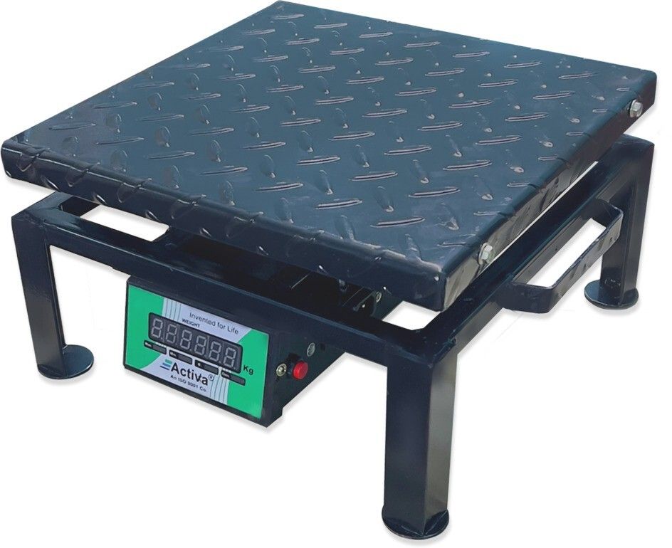 ACTIVA 200kg weight machine for shop|350x350mm platform size MILD STEEL|10gram accuracy Weighing Scale