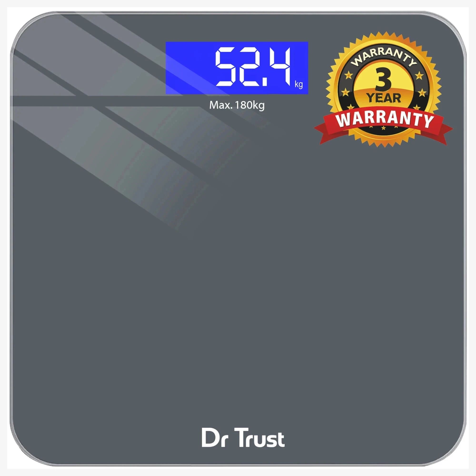 Dr Trust (USA) Platinum Rechargeable Digital Electronic Weight Machine For Human Body Weighing Scale-image-8