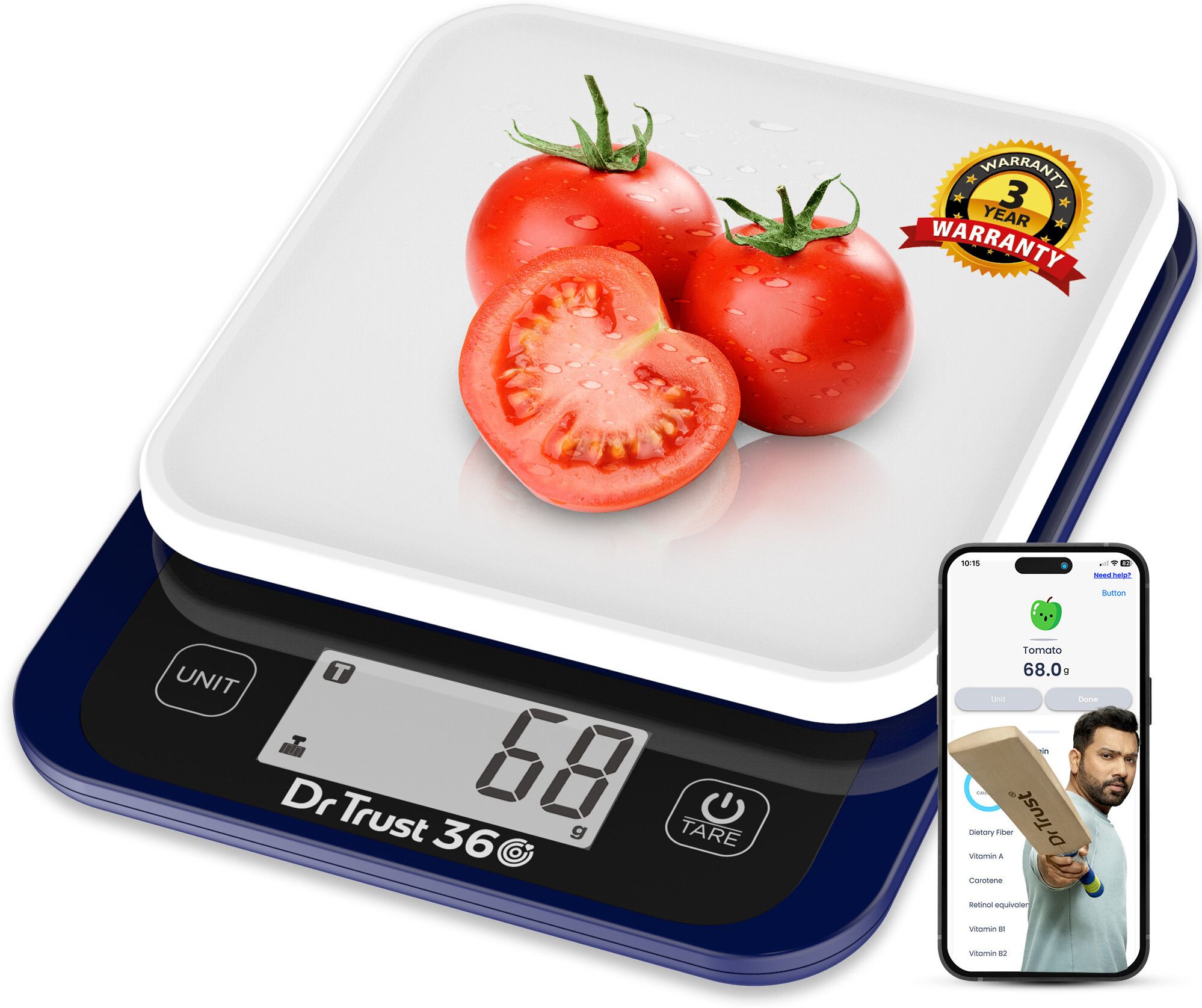Dr Trust USA Smart Digital Food Weight Machine 530 for Cooking, Weight Loss(5kg), Kitchen Weighing Scale-image-18
