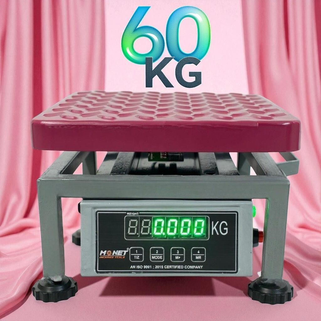 monet international 60kg MS ; High Precision ; portable ;2 Days Battery Backup Weighing Scale-image-34