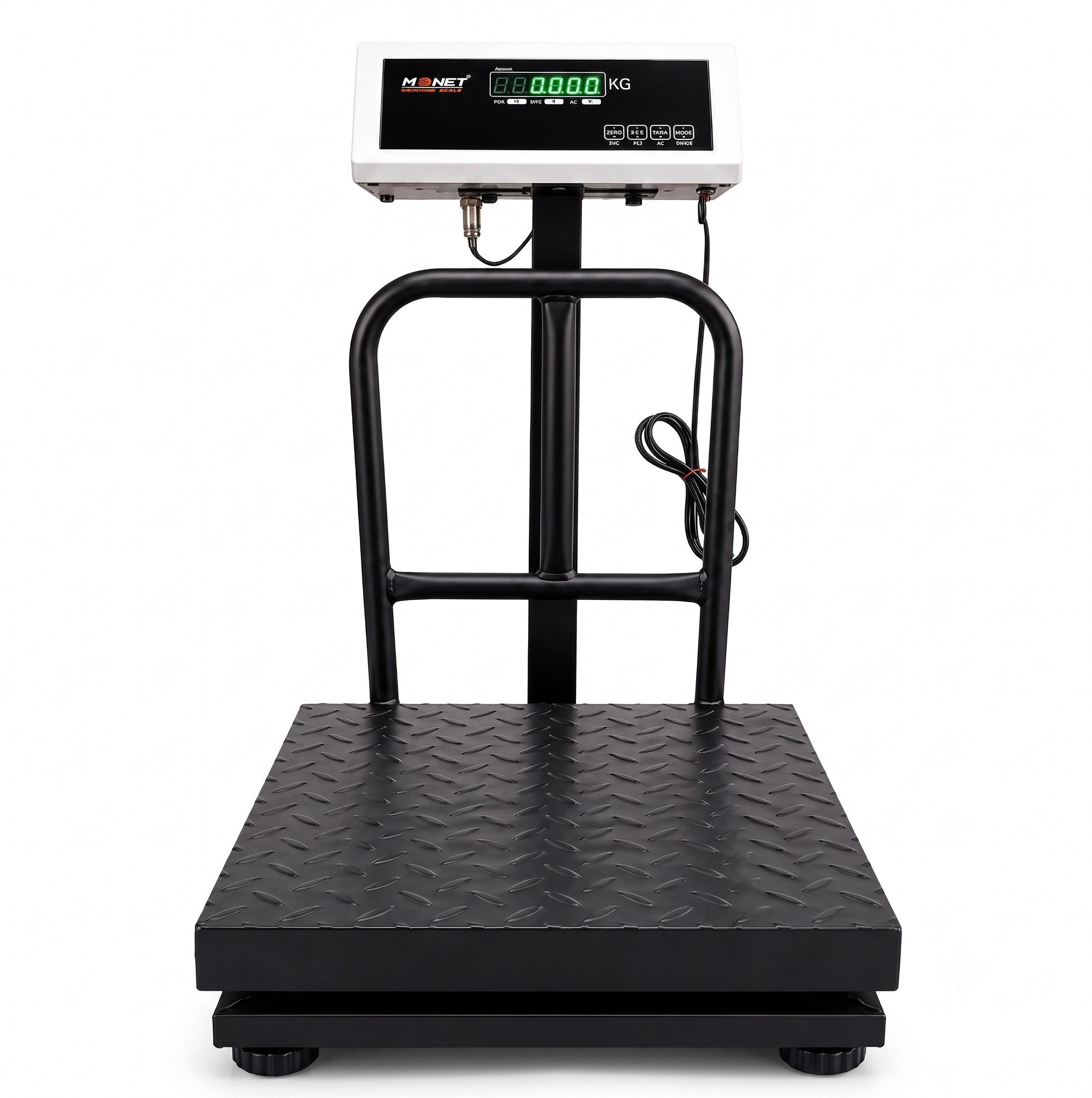 monet international 300kg - 16*16 inch / 400*400 mm SS; 2 Days Battery Backup Weighing Scale-image-20
