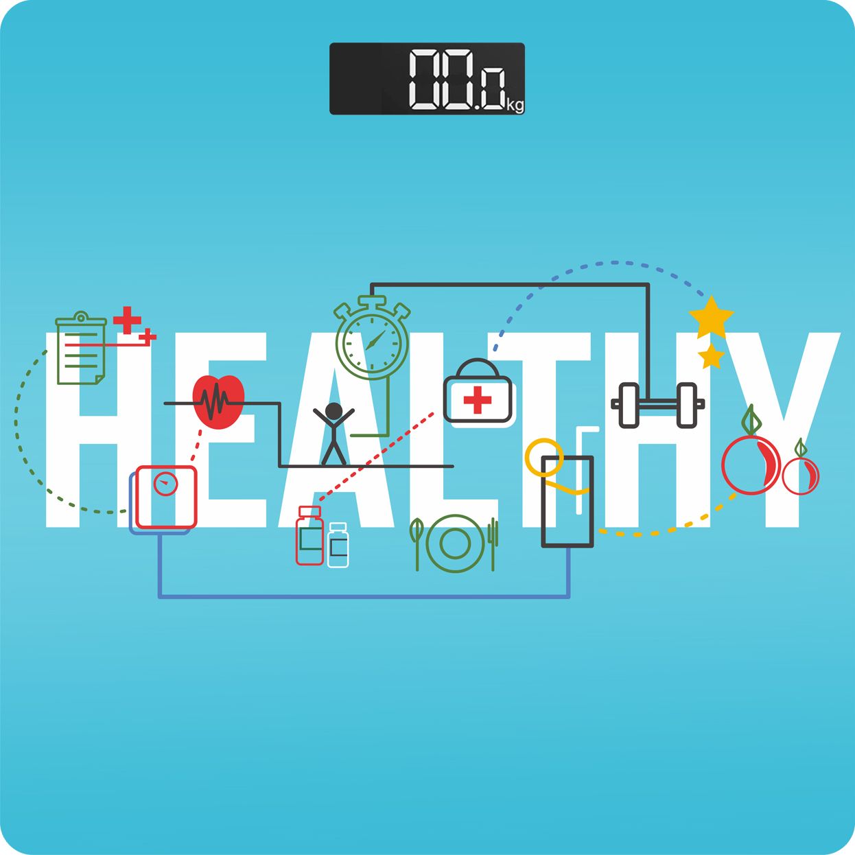 tHemiStO TH-WS40C | High Precision Sensors | Backlit Display | Personal Body Weighing Scale-image-41