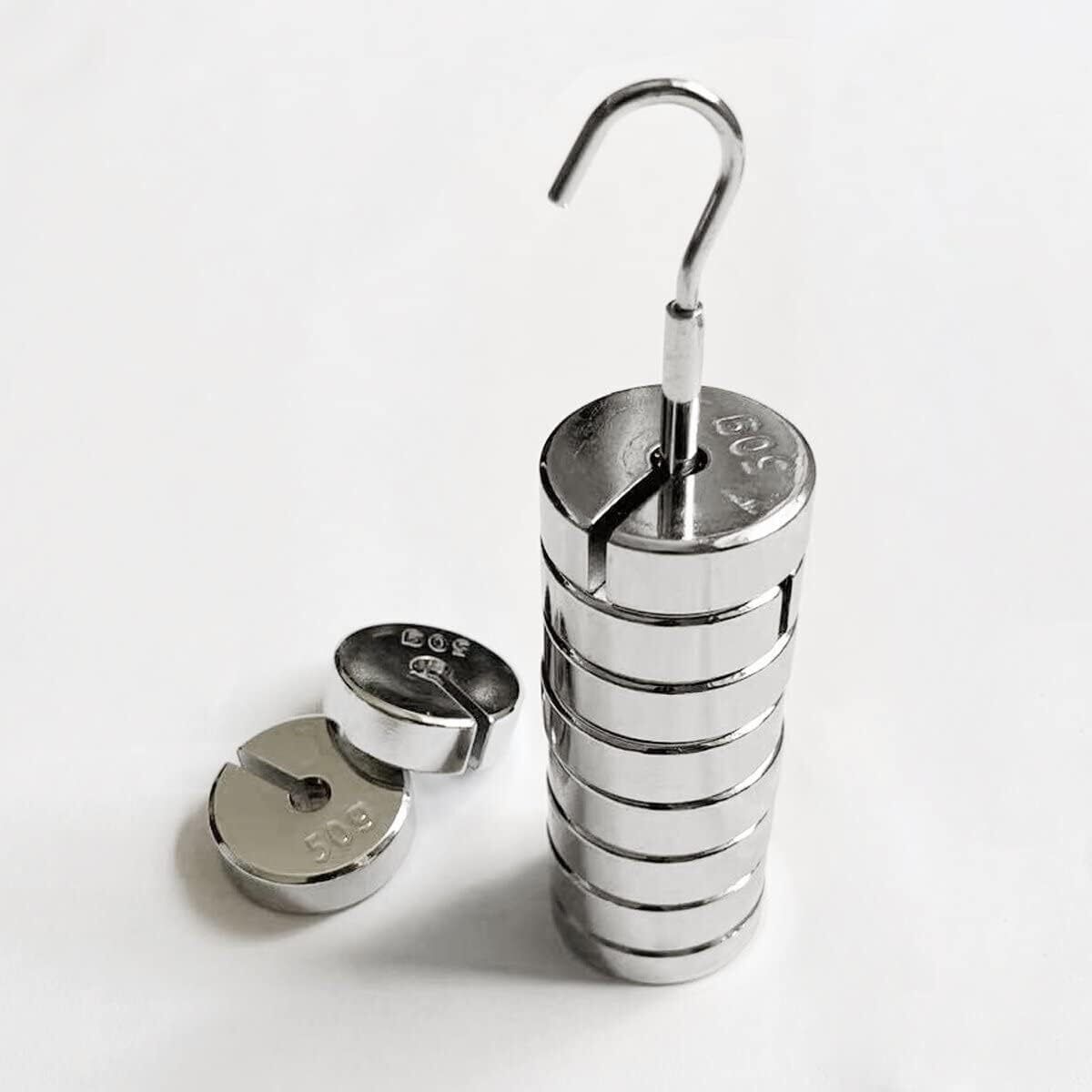 skglass Weight Set 50g x 10 Pieces (Total 500g) | Iron Chromed Weights Weight Box-picture-46