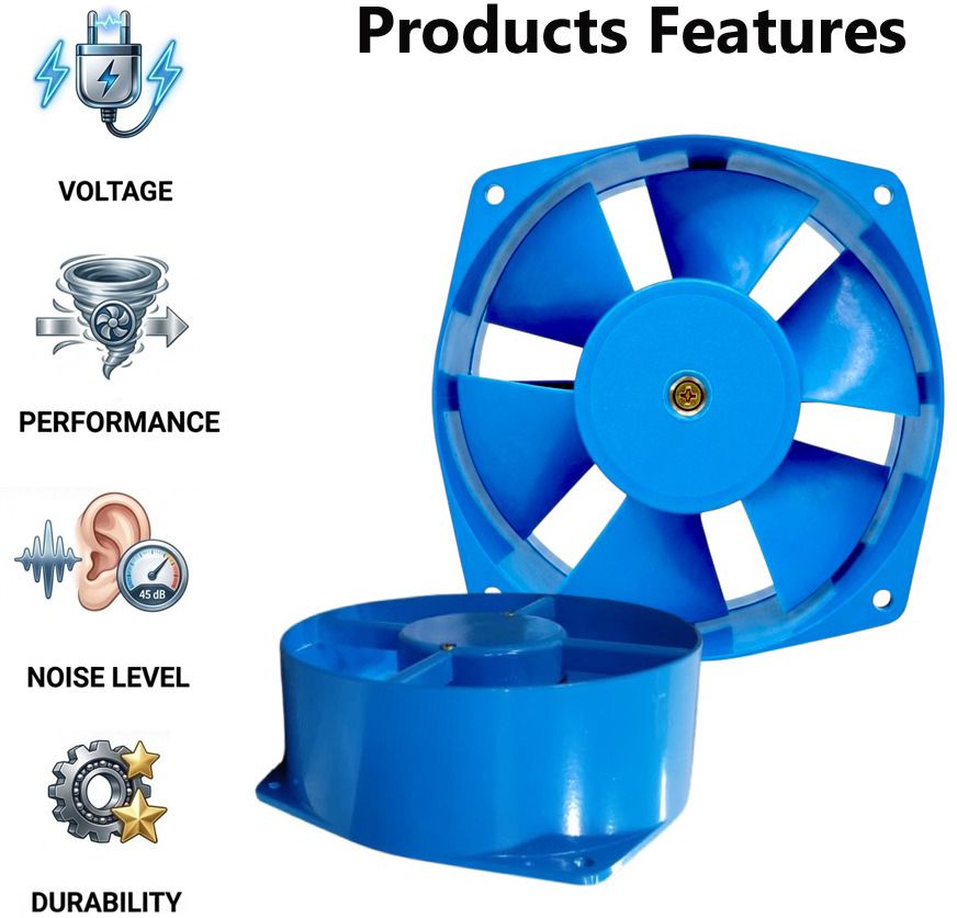 NGWeld 6 Inch 220V High Speed Cooling Fan | Powerful Airflow for Inverter Welding Machine-image-3