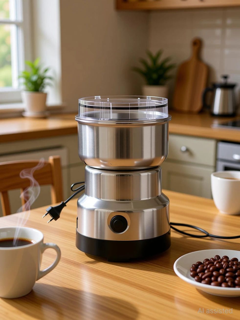 mixius Electric Coffee Grinder Multifunction Small Food Spice Dry Fruits Grinder Wet Grinder-picture-11