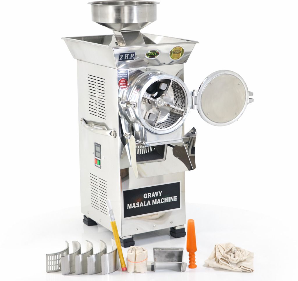 2HP WET AND DRY gravy masala machine 2 HP SS GRAVY MASALA Flourmill-image-20