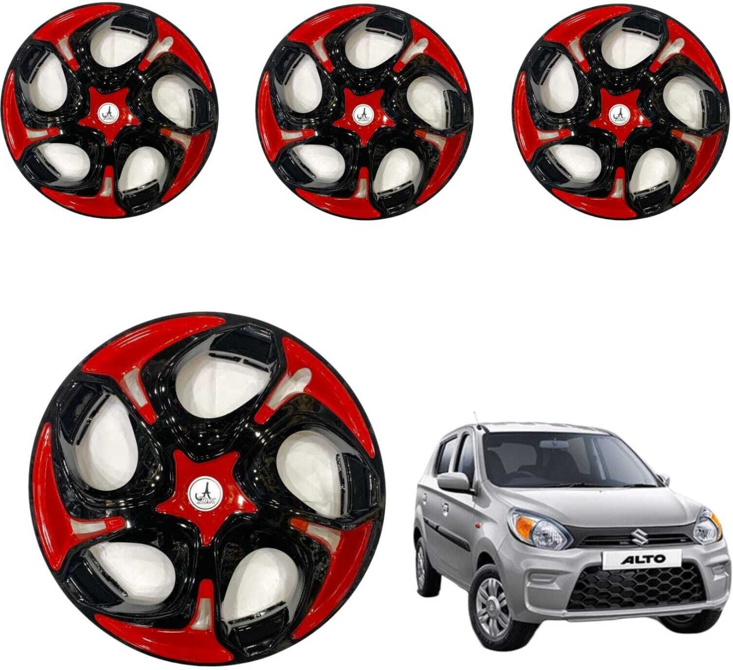 CAR WHEEL CAP/ WHEEL COVER HAWK DESGIN "RED_BLACK" 12 INCHI Wheel Cover For Maruti Alto, Alto 800, Zen, 800, EON Sportz-image-12