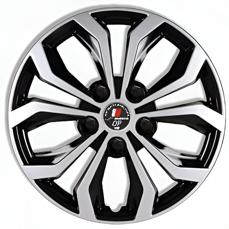 Silver Black Wheel Cover/Cap for All Cars, Car Wheel Cover (15 Inch) Wheel Cover For Universal For Car Universal For Car