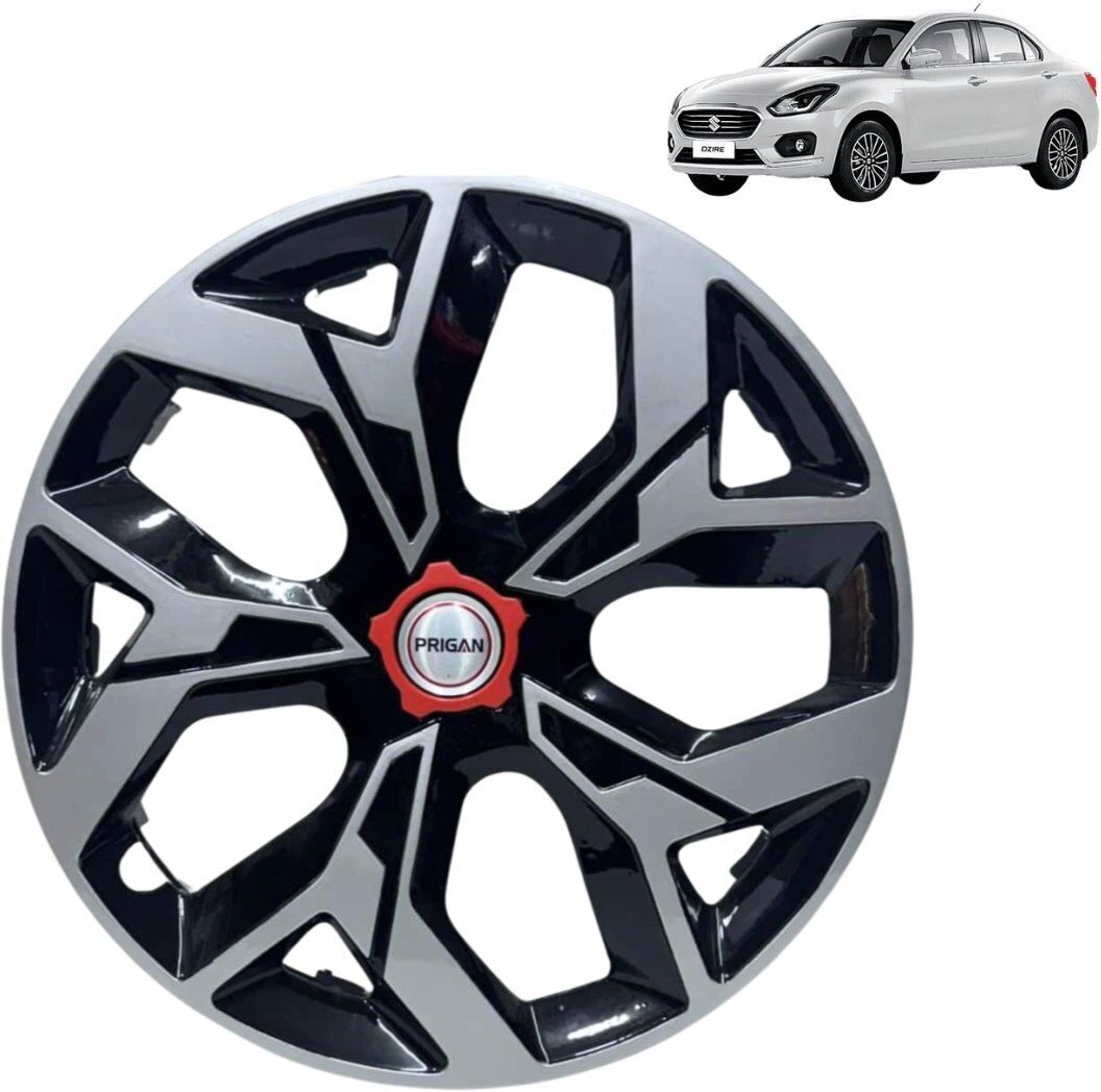 Swift Dzire Vox Silver Black 14 INCH Wheel Cover For Maruti Swift Dzire-image-39
