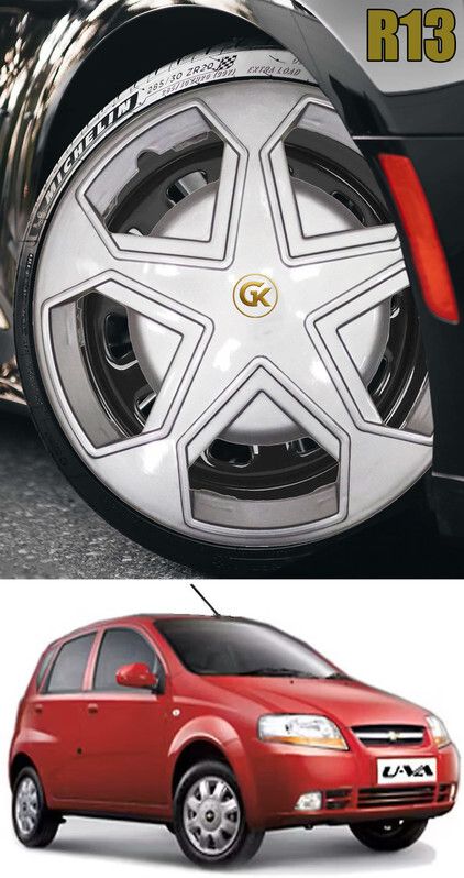 Premium Stylish Durable set of 4 Pcs R 13 Inch Wheel Cover Wheel Cover For Chevrolet Aveo Uva 1.2 LS-image-9