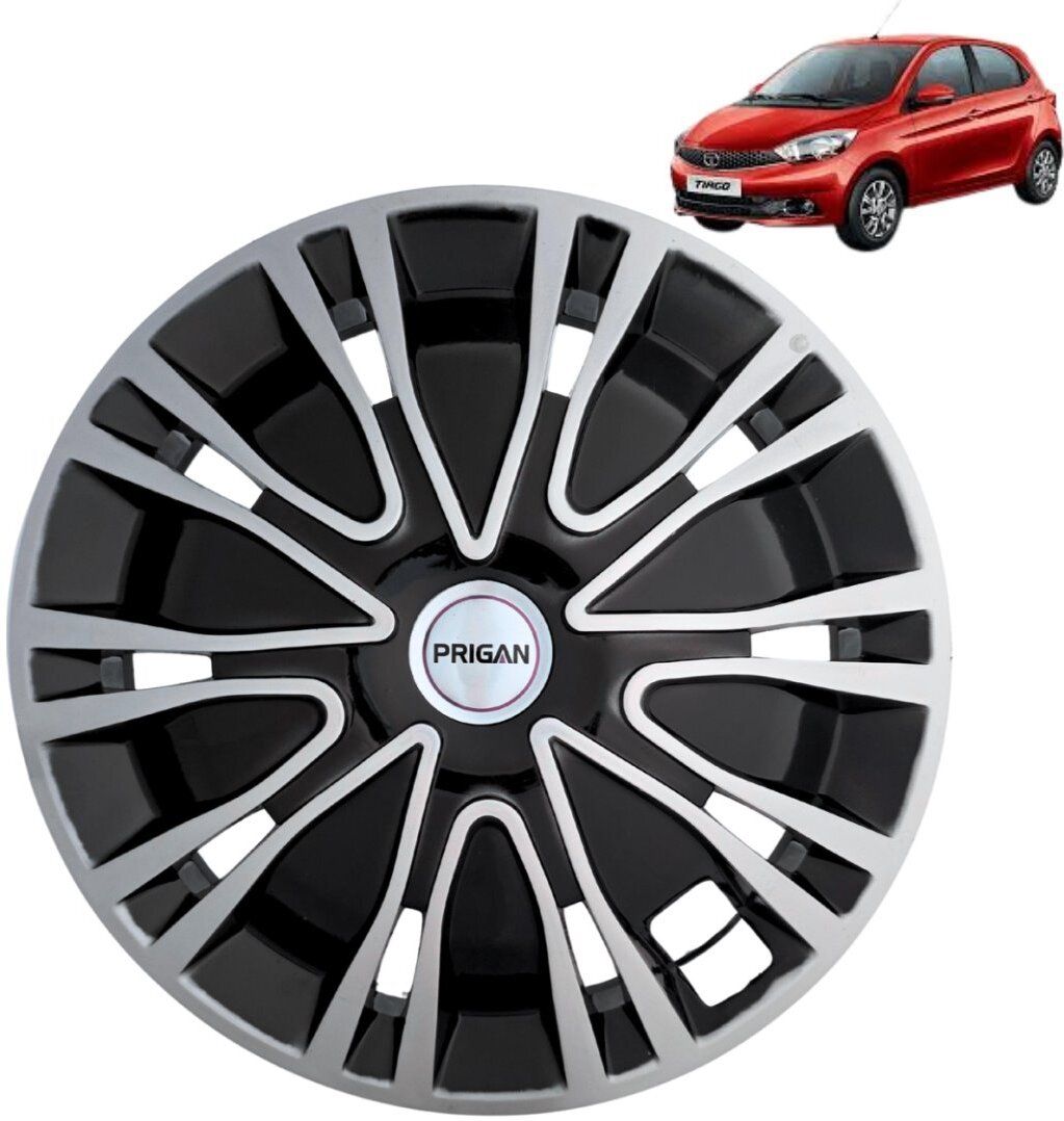 Tiago Drive Silver Black 13 INCH Wheel Cover For Tata Tiago-image-43