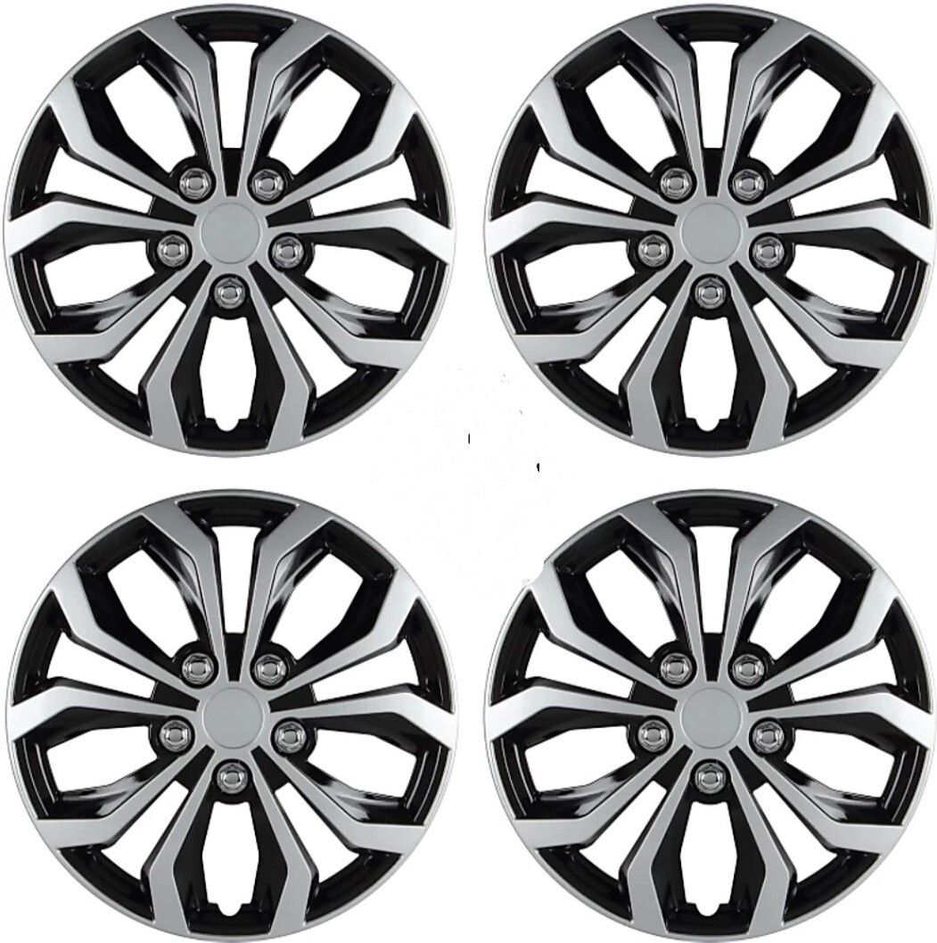 JBMR Gaurav Dual Color Silver Black 14-inch Tyre Sport Rim cover, Wheel Cover with Rings, wheel cap 14-inch (Set of 4pc, Glossy Silver Black) Wheel Cover For Hyundai, Maruti Swift (36 cm) Wheel Cover For Universal For Car New Swift, Swift Dzire, Beat, Indica Vista, Grand i10, Figo Aspire 1.2 Ti-VCT Ambiente-image-24