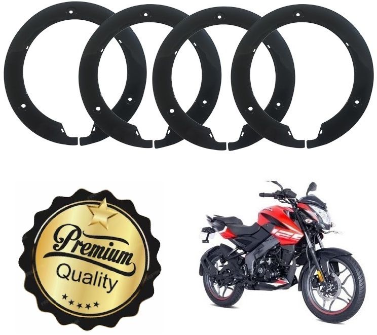 17 Inch Half Disc Pro Wheel cover Pack of 4 ( Black) For Bajaj Ns 125 Wheel Cover For Bajaj NA