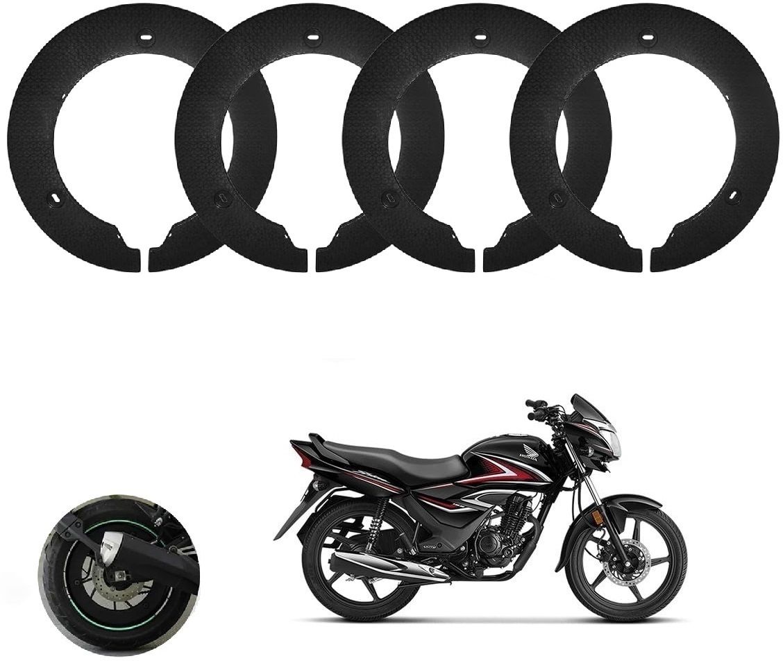 18 Inch Half Disc Pro Wheel cover Pack of 4 ( Black) For Honda Shine Wheel Cover For NA NA