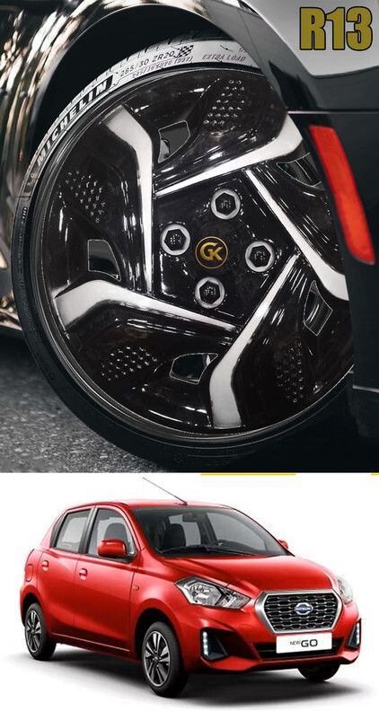 Premium Stylish Durable set of 4 Pcs R 13 Inch Wheel Cover Wheel Cover For Datsun Go-image-49