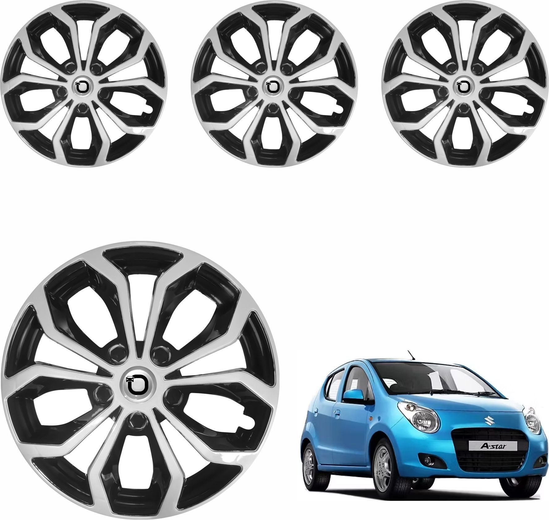 VISION Wheel Cover For Maruti A-Star, Universal For Car, A-Star LX, A-Star VXI-image-25