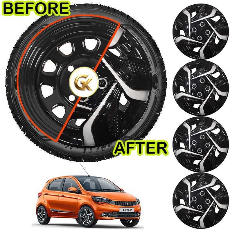 tiago xz plus wheel cover 14 inch Wheel Cover For Tata Tiago XZ Plus Dual Tone Roof Petrol-image-23